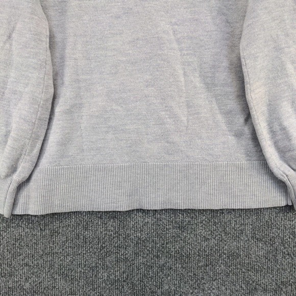 Babaton Women's Pullover Knit Sweater Gray Medium Raglan Sleeve Merino Wool - Picture 7 of 13